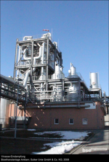 Vinasse Eindampfung Bioethanolanlage Anklam Suiker Unie GmbH